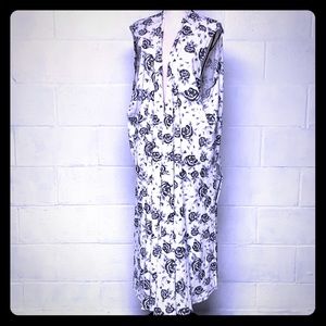 Lularoe Joy 3XL Black and white roses